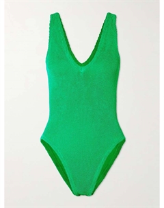 Купальник Sadie из сирсакера, зеленый Hunza g