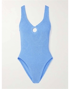 Купальник Celine из сирсакера, синий Hunza g