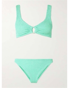 Бикини Джулии с декором из сирсакера, зеленый Hunza g