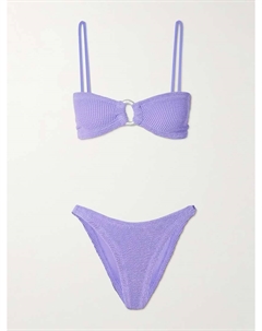 Бикини Misty из искусственного жемчуга с жатым лифом, сиреневый Hunza g