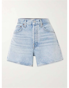 Длинные чистые джинсовые шорты Parker, синий Agolde