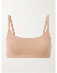 Подходит всем. Бюстгальтер-бралетт с круглым вырезом - глина, бежевый Skims