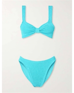 Бикини Бонни из сирсакера, бирюзовый Hunza g