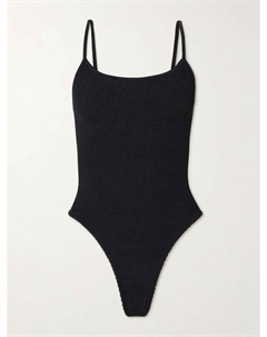 Купальник Petra из сирсакера, черный Hunza g