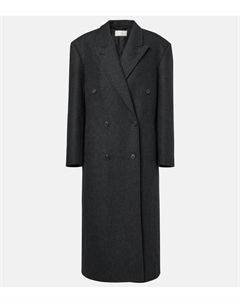 Пальто из шерсти и кашемира Hariet, Dark Charcoal The row