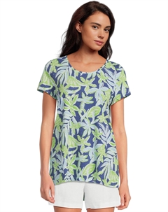 Женская кофта Etta с круглым вырезом, Sapphire Pool Tropical Tango Lilly pulitzer