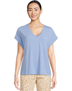 Женская кауаиская кофта с V-образным вырезом и короткими рукавами, Big Sky Blue Tommy bahama