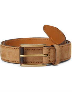 Мужской ремень Hartford из нубука, Camel Johnston & murphy