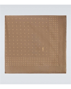 Шёлковый носовой платок, Light Brown/Beige Saint laurent