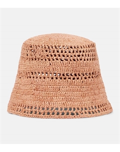 Соломенная шляпа-ведро в закатных тонах, Powdery Pink 6F0 Chloe
