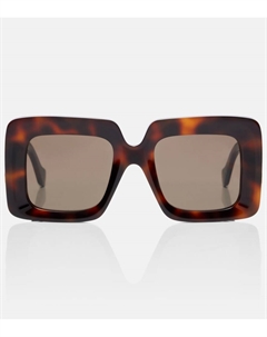 Анаграмма oversized квадратные солнцезащитные очки, Havana/Brown Loewe