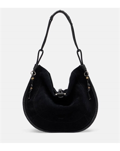 Oskan Маленькая замшевая сумка через плечо, Black/Silver Isabel marant