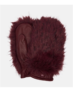 Кожаные варежки Hill, Vino Rosso Goldbergh