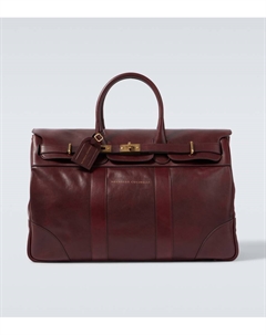 Кожаная дорожная сумка Duffel, Wine Brunello cucinelli