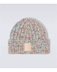 Вязаная шапка из шерсти и кашемира Anagram, Multicolor Loewe