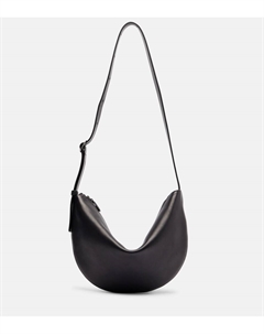 Средняя кожаная сумка через плечо Jouvette, Black Ans The row
