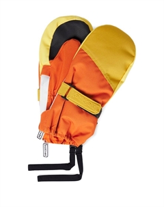 Варежки с цветными блоками, Yellow/Orange Roarsome