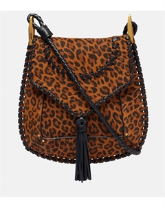 Сумка через плечо Anahi Small из замши, Leopard Isabel marant