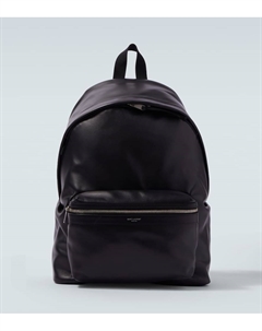 Рюкзак с кожаными вставками, Black Saint laurent