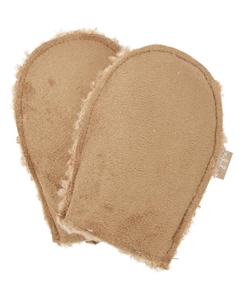 Искусственные замшевые варежки с овчиной, Beaver Brown Il gufo