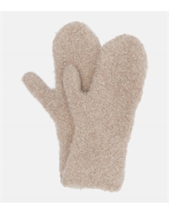Перчатки Ladislas из кашемира, альпаки и шёлка, Beige The row