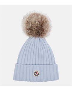 Рельефная шапка из чистой шерсти, 70T Moncler