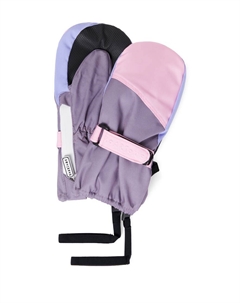 Варежки с цветными блоками, Pink/Lilac Roarsome