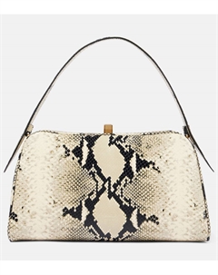 Сумка через плечо из кожи с эффектом змеиной кожи, Natural Khaite