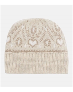 Берет Avers Fair Isle из кашемира, Ecru Multi Khaite