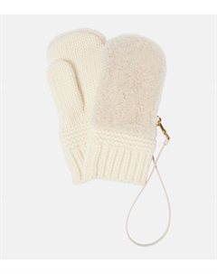 Перчатки из овчины, Bianco Miu miu