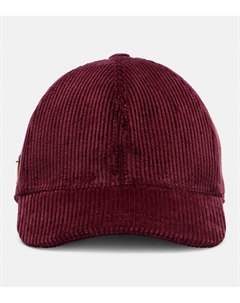 Хлопковая вельветовая бейсболка, Burgundy Prada