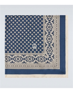Шёлковый носовой платок, Spring Navy Dunhill