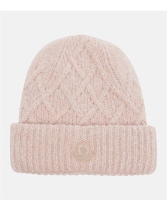 Вязаная шапка с вышивкой из смесовой альпаки, P55 Moncler