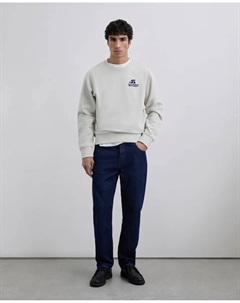 Мужская хлопковая толстовка с тисненым принтом, светло-серый Scalpers