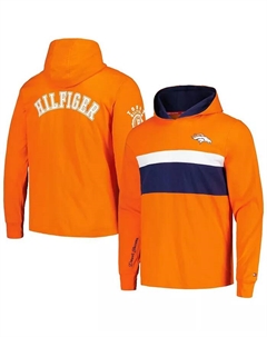Мужская оранжевая толстовка с длинным рукавом Denver Broncos Morgan Tommy hilfiger