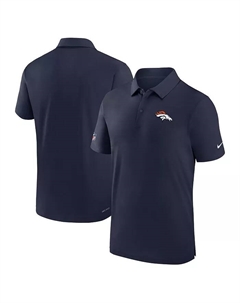 Мужская поло Denver Broncos Sideline Coaches Dri-FIT цвета "морской волны" Nike