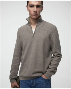 Кофта на молнии, структура, светло-коричневый Сфера