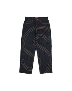 Джинсы S Logo Rigid Baggy Jean 'Rigid Indigo' Supreme