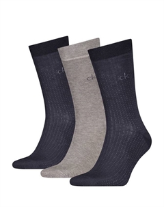 Носки из хлопковой смеси, Pack of 3, Grey/Black Calvin klein