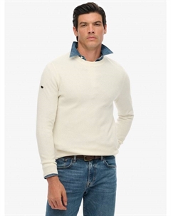 Легкий текстурированный джемпер из хлопка, Off White Superdry