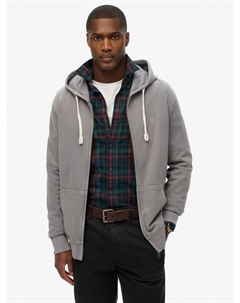 Классический базовый худи с молнией, Charcoal Grey Superdry