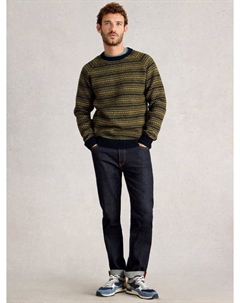 Броктон свитер с воротником-гольф из шерстяной смеси с узором фэр-айл White stuff