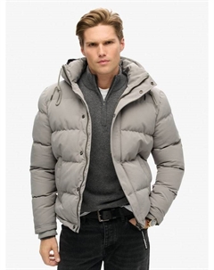 Куртка пуховик с капюшоном Everest Short, Alloy Grey Superdry