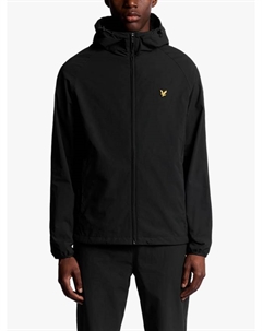 Активная куртка с капюшоном и молнией спереди, Jet Black Lyle & scott