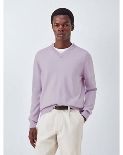 Свитер с v-образным вырезом из кашемира Made in Italy, Lilac John lewis