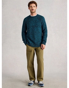 Толстый свитер из хлопковой смеси Albany с круглым вырезом White stuff