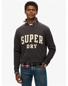 Винтажный спортивный свитшот, Washed Black Superdry