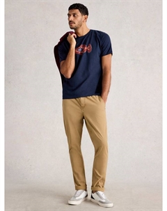 Саттон прямые чинос, Mid Tan White stuff