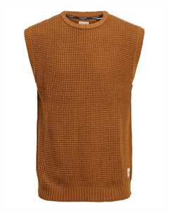 Пуловер Grobstrick Pullunder Warmer ohne Ärmel JJENICK, коричневый Jack & jones