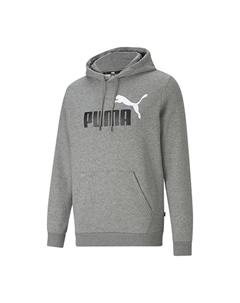 Мужская толстовка с капюшоном ESS+, двухцветная, с большим логотипом, 586764 Puma